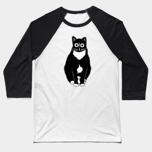 Cookie the Tuxedo Cat Baseball T-Shirt